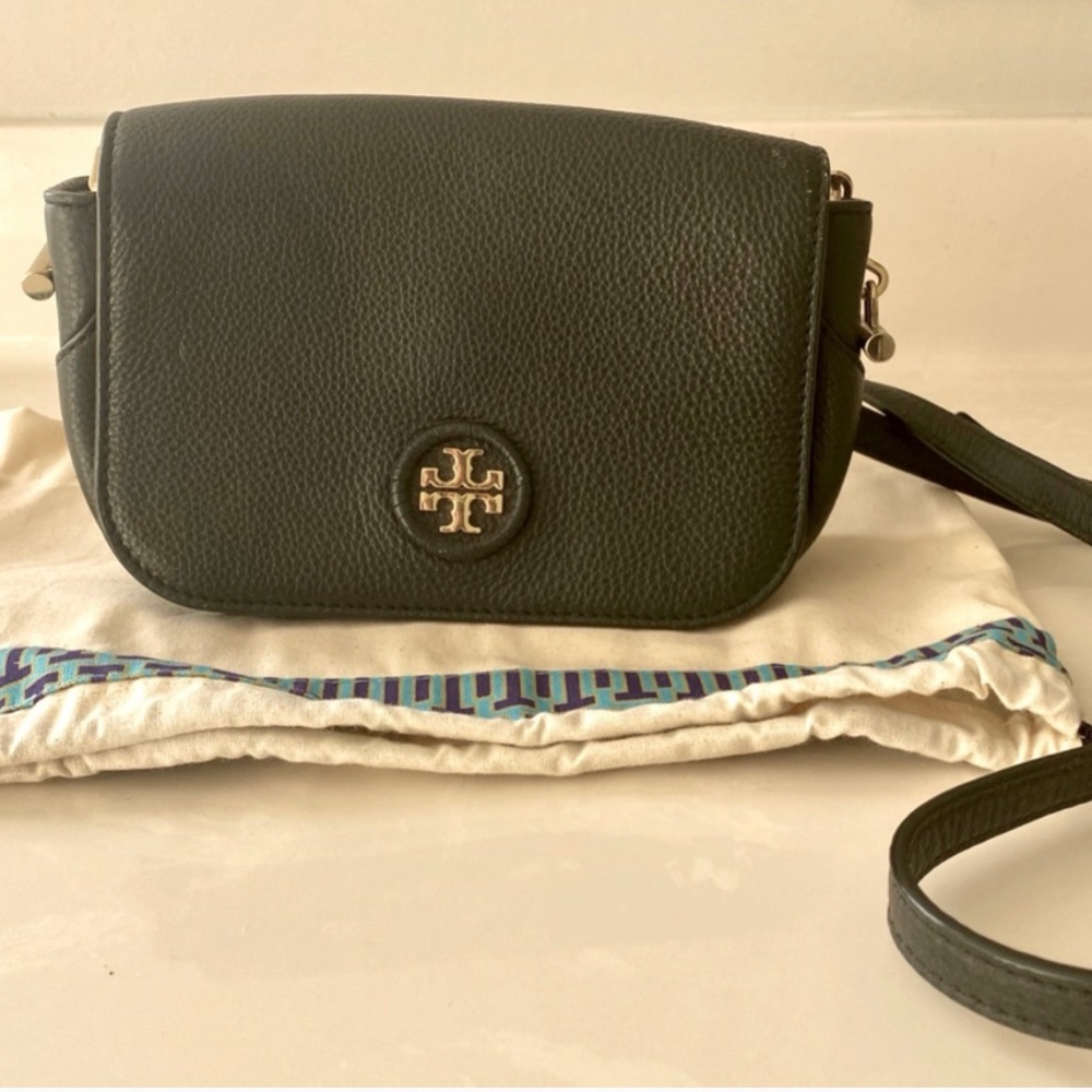 Authentic black leather  Tory Burch crossbody